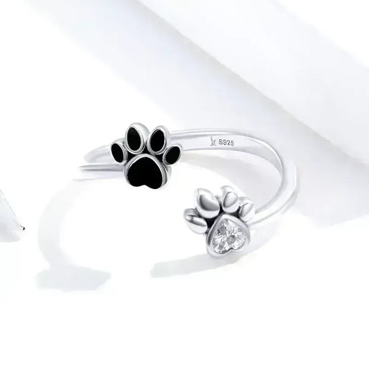 Cute Foot Dog Open Ring