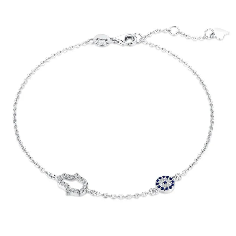 Sterling Silver Zircon Bracelet