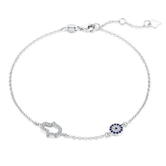 Sterling Silver Zircon Bracelet