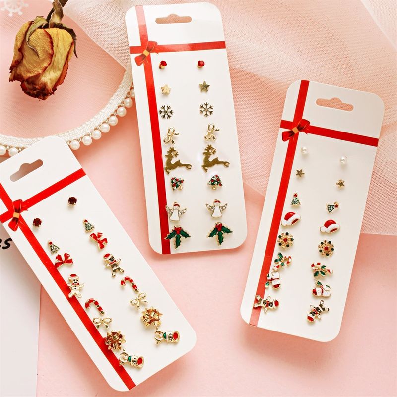 8 pieces Christmas Earrings set- Gift set