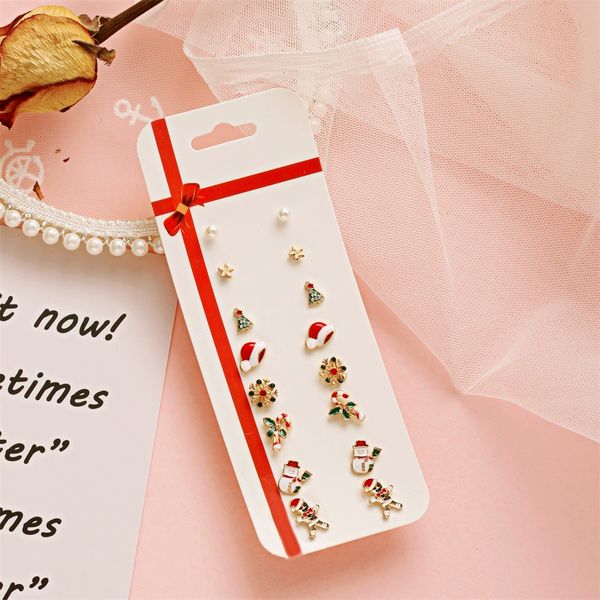 8 pieces Christmas Earrings set- Gift set