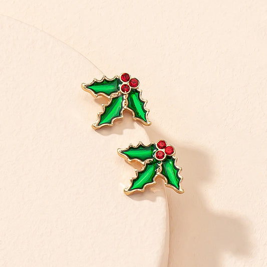 Christmas  Leaf  Earrings