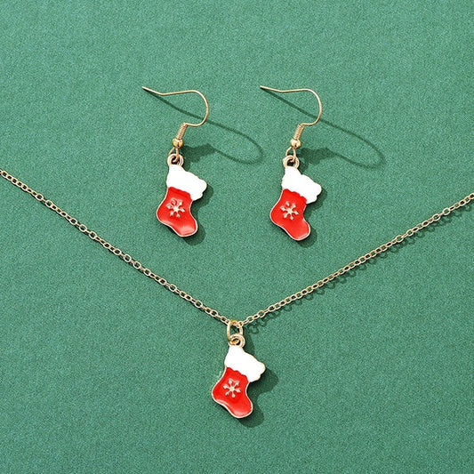 Christmas Earring and Necklace set