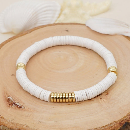 Ethnic Style Stainless Steel Soft Ceramic Bracelet