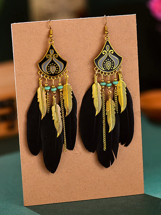 Women's feathers Chic & Modern  Earrings