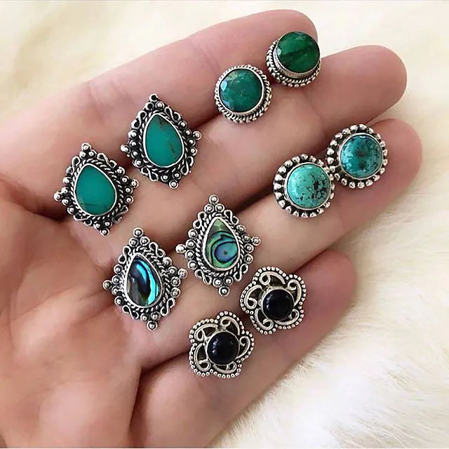 5 Pairs Vintage stud  earrings