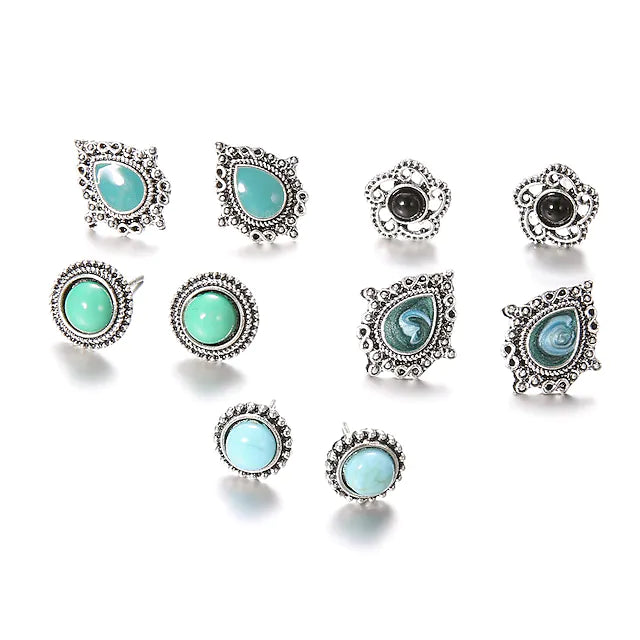 5 Pairs Vintage stud  earrings